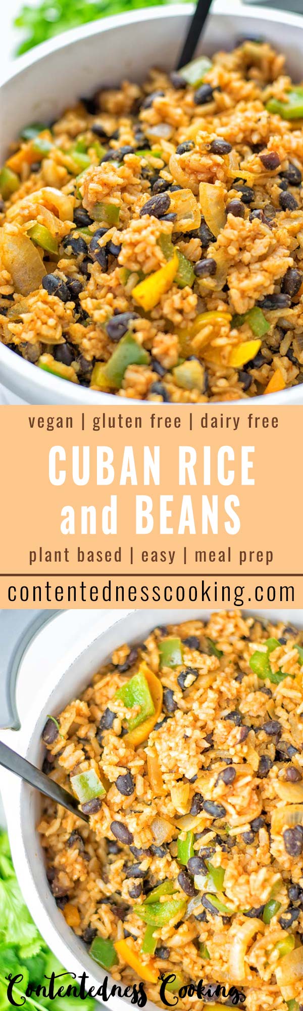 Cuban Rice and Beans | #vegan #glutenfree #contentednesscooking #plantbased #dairyfree 