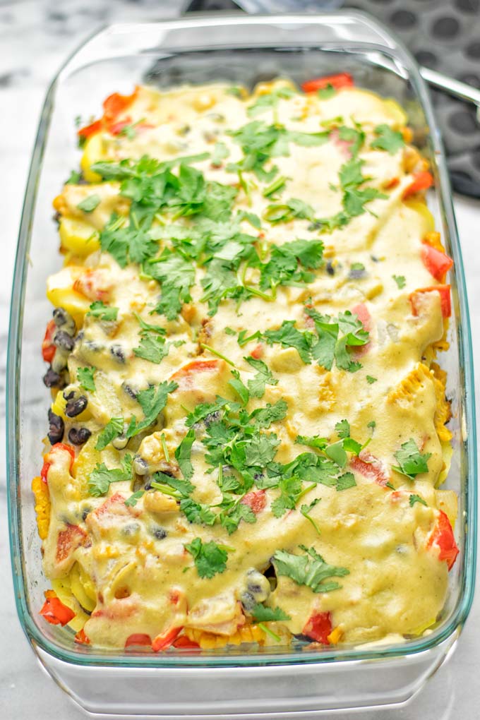 Southwest Potato Casserole | #vegan #glutenfree #dairyfree #plantbased #contentednesscooking