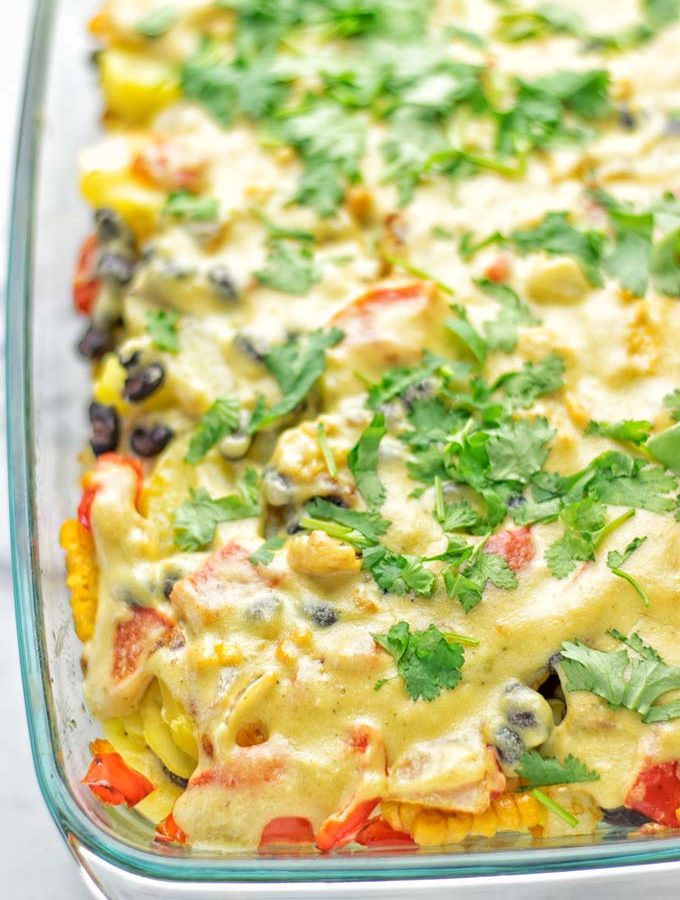 Southwest Potato Casserole | #vegan #glutenfree #dairyfree #plantbased #contentednesscooking