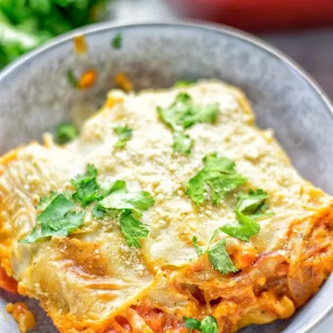 Buffalo Cauliflower Lasagna | #vegan #glutenfree #contentednesscooking #plantbased #Italian #lunch #mealprep