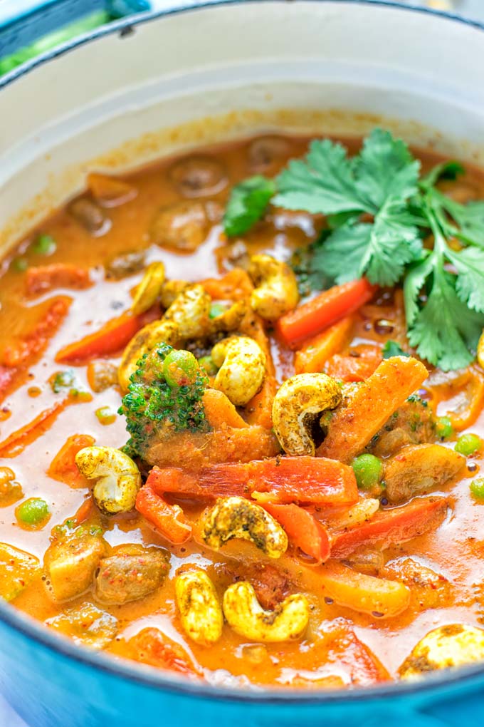 Vegetable Panang Curry - Contentedness Cooking