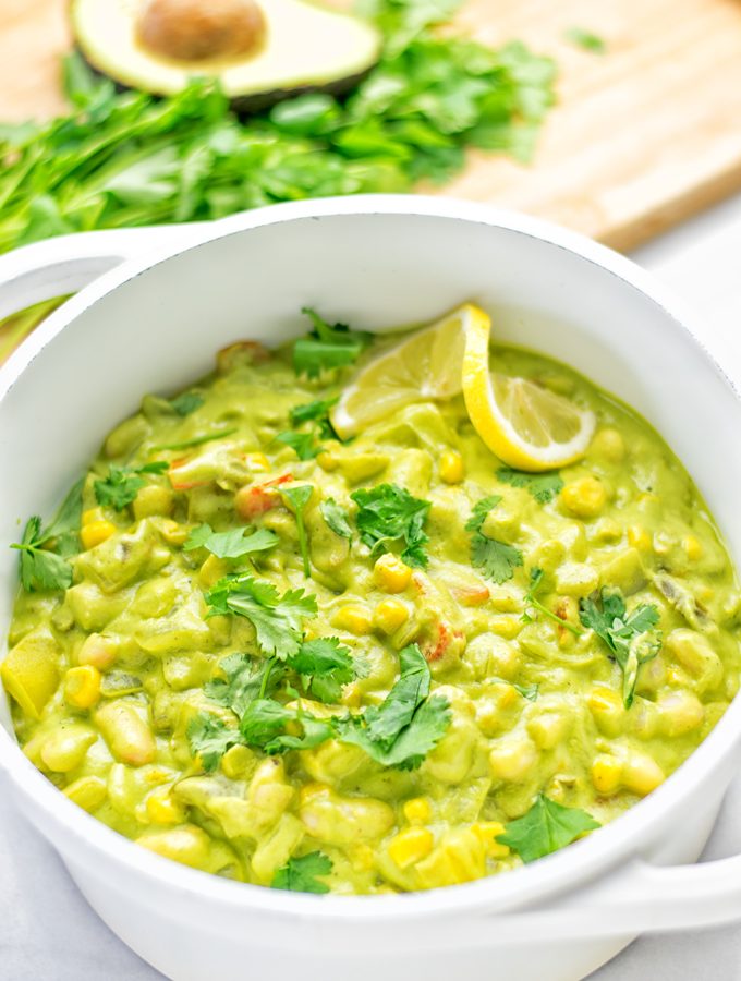 Vegetarian Chili Verde | #vegan #glutenfree #contentednesscooking #plantbased #dairyfree