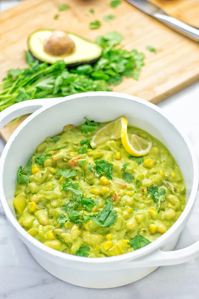 Vegetarian Chili Verde | #vegan #glutenfree #contentednesscooking #plantbased #dairyfree