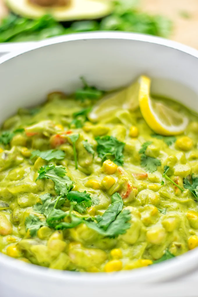 Vegetarian Chili Verde | #vegan #glutenfree #contentednesscooking #plantbased #dairyfree