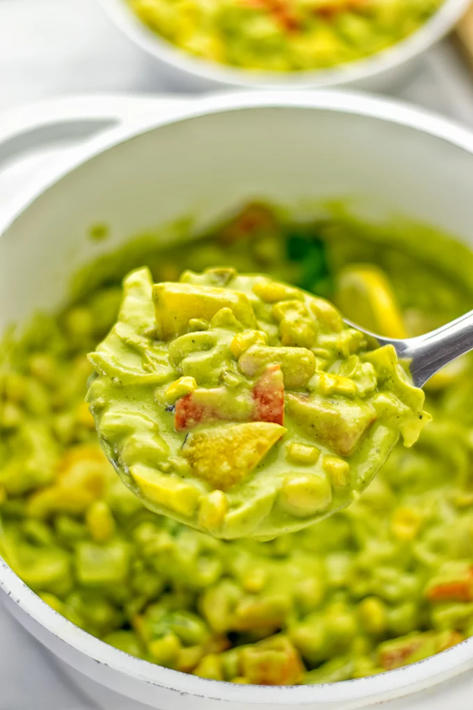 Vegetarian Chili Verde | #vegan #glutenfree #contentednesscooking #plantbased #dairyfree