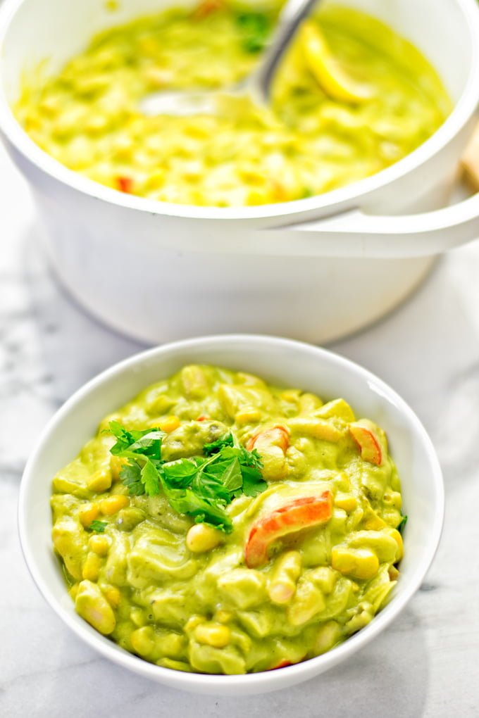 Vegetarian Chili Verde | #vegan #glutenfree #contentednesscooking #plantbased #dairyfree