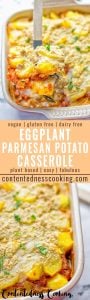 Eggplant Parmesan Potato Casserole - Contentedness Cooking