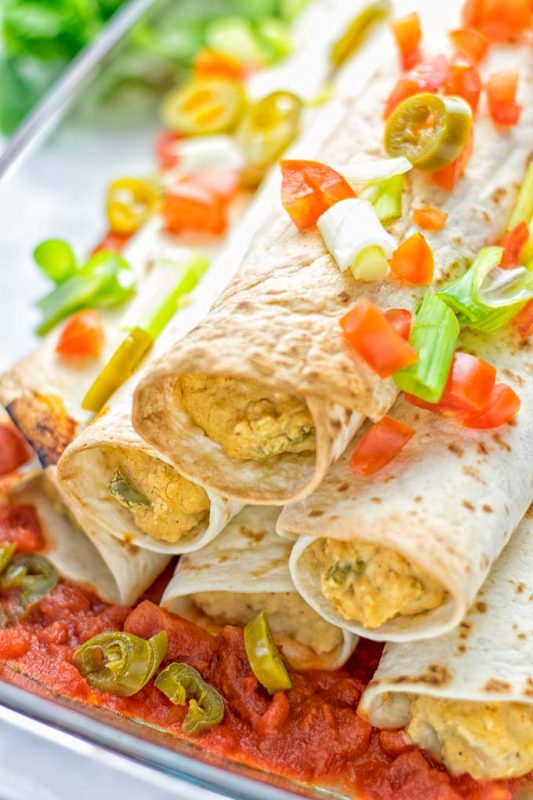 Green Chili Enchiladas [vegan, gf] Contentedness Cooking