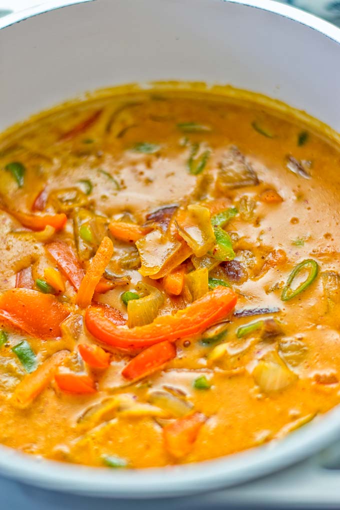 Amazingly mouthwatering Massaman Curry with Roasted Potatoes. So easy and delicious. It’s naturally vegan, gluten free and so satisfying. Try it now for lunch, meal preparation, work lunch and dinner. From the first to the last bite you will know it’s a keeper and winner for everyone. #vegan #glutenfree #dairyfree #vegetarian #dinner #lunch #curry #contentednesscooking #mealprep #massamancurry #worklunchideas