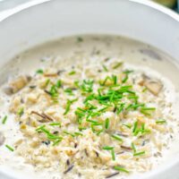 This Wild Rice and Mushroom Soup is entirely vegan, gluten free, and super easy to make in one pot. So amazing for the holidays, Christmas, dinner, lunch, meal preparation and work lunches. If you’re looking for a super easy and delicious one pot meal, you will make this over and over again. #vegan #glutenfree #dairyfree #vegetarian #onepotmeals #holidays #christmas #contentednesscooking #mushrooms #soup #wildricesoup #mushroomsoup #dinner #lunch #mealprep #worklunchideas