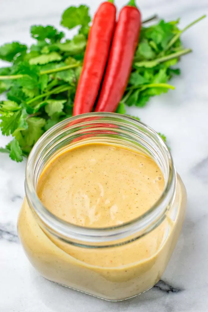 Satay Sauce in a jar.
