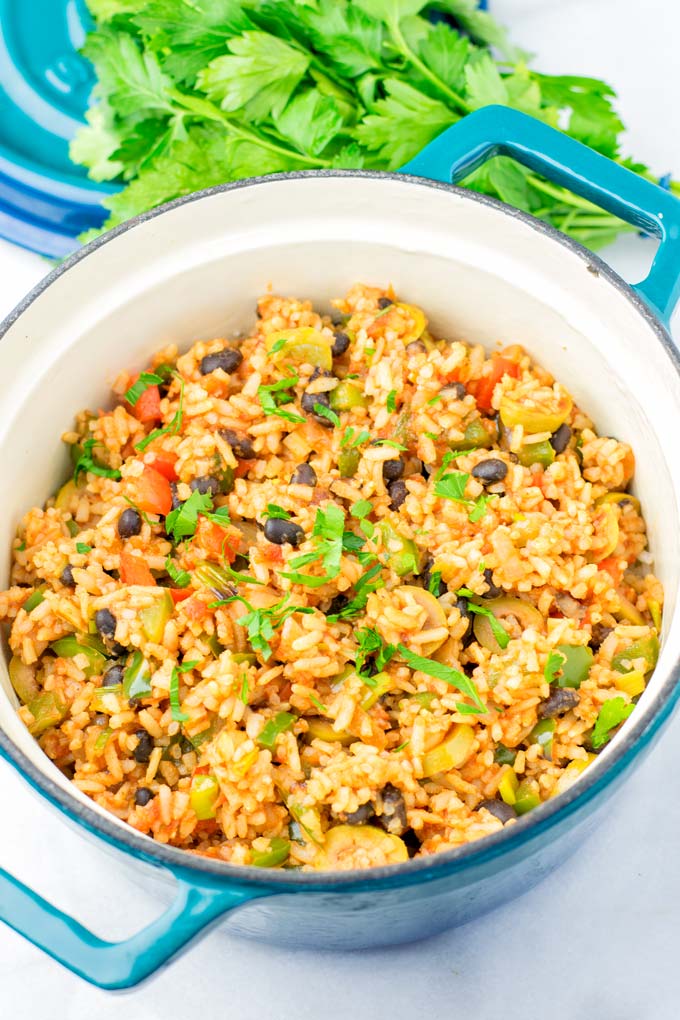 Spanish Rice and Beans - Contentedness Cooking