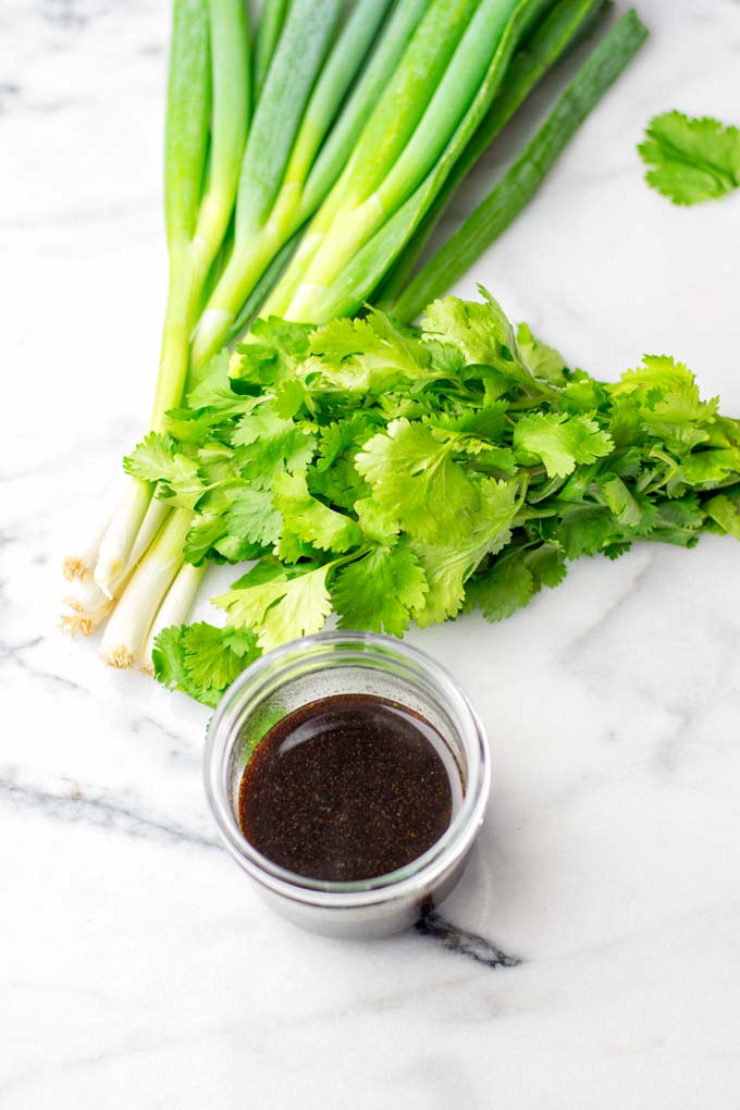 Stir Fry Sauce in in a small glass jar.