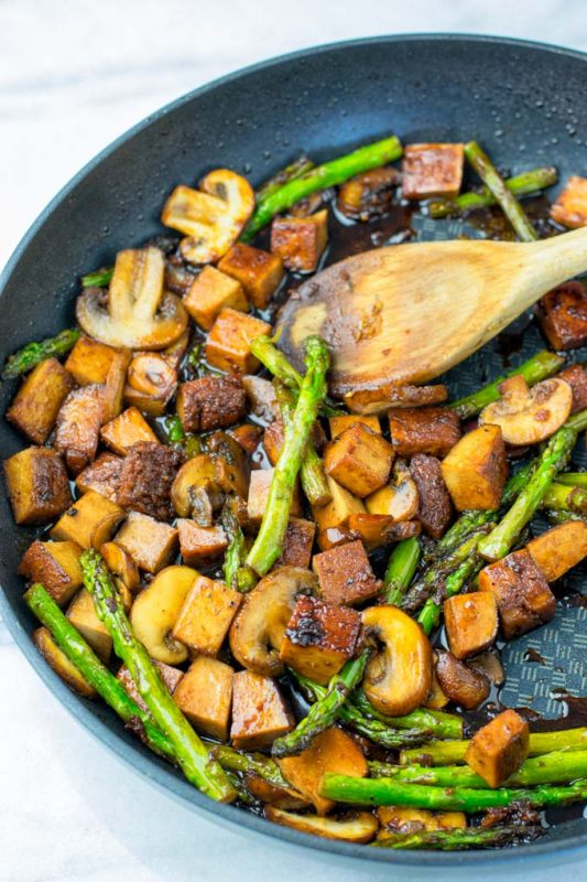 Asparagus Stir Fry [vegan ] Contentedness Cooking