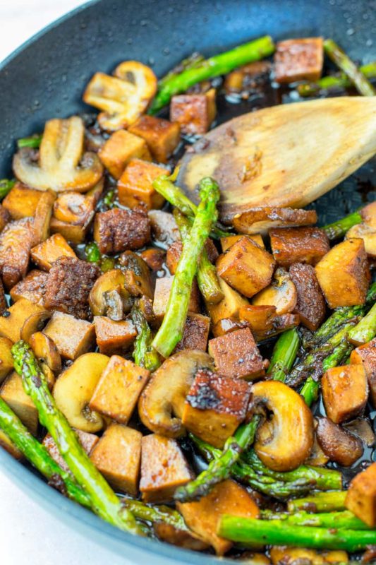 Asparagus Stir Fry [vegan ] Contentedness Cooking