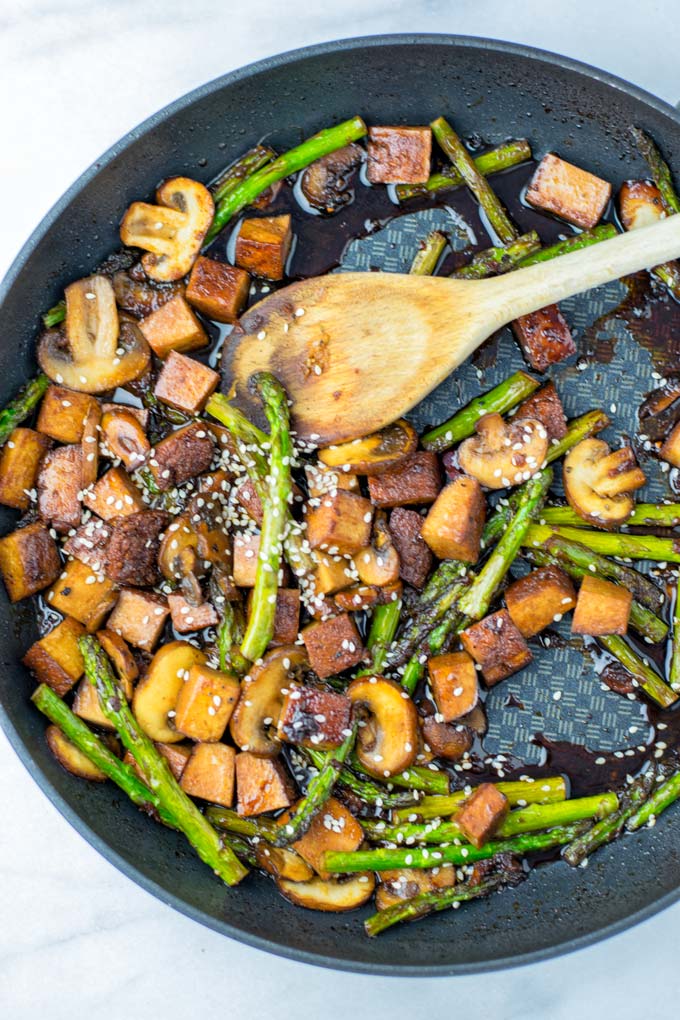 Asparagus Stir Fry [vegan ] - Contentedness Cooking