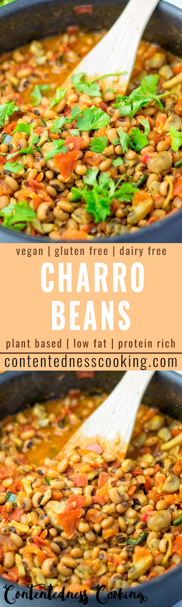 Charro Beans [vegan, gf] - Contentedness Cooking