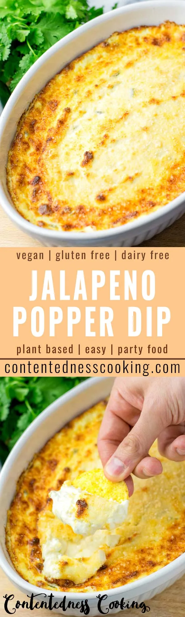 This Jalapeno Popper Dip is easy to make and delish hot or cold. If you are looking for a not only vegetarian but also vegan jalapeno dip recipe, this is the best one for you. It is super satisfying packed with flavors, great for parties, dinner, lunch, meal prep. 