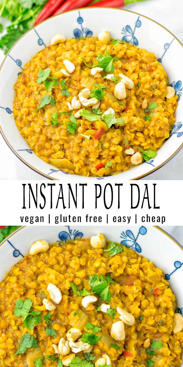 Easy, cheap, delicious this Instant Pot Dal is a winner for everyone. Packed with fantastic flavors and naturally vegan. Once you've tried it, you know it is a must make for the whole family. #vegan #dairyfree #glutenfree #mealprep #vegetarian #dinner #lunch #contentednescooking #instantpotdal #onepotmeals #comfortfood #budgetmeals 