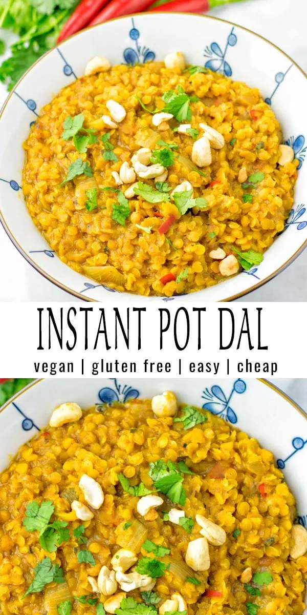 Easy, cheap, delicious this Instant Pot Dal is a winner for everyone. Packed with fantastic flavors and naturally vegan. Once you've tried it, you know it is a must make for the whole family. #vegan #dairyfree #glutenfree #mealprep #vegetarian #dinner #lunch #contentednescooking #instantpotdal #onepotmeals #comfortfood #budgetmeals 