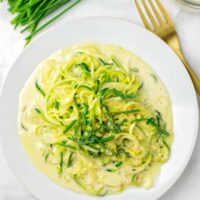 Enjoy a vegan and keto Alfredo Sauce!