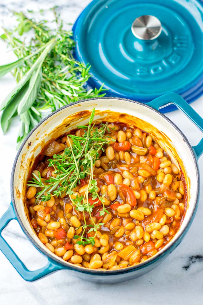 Simple ingredients are all you need for these Baked Beans.