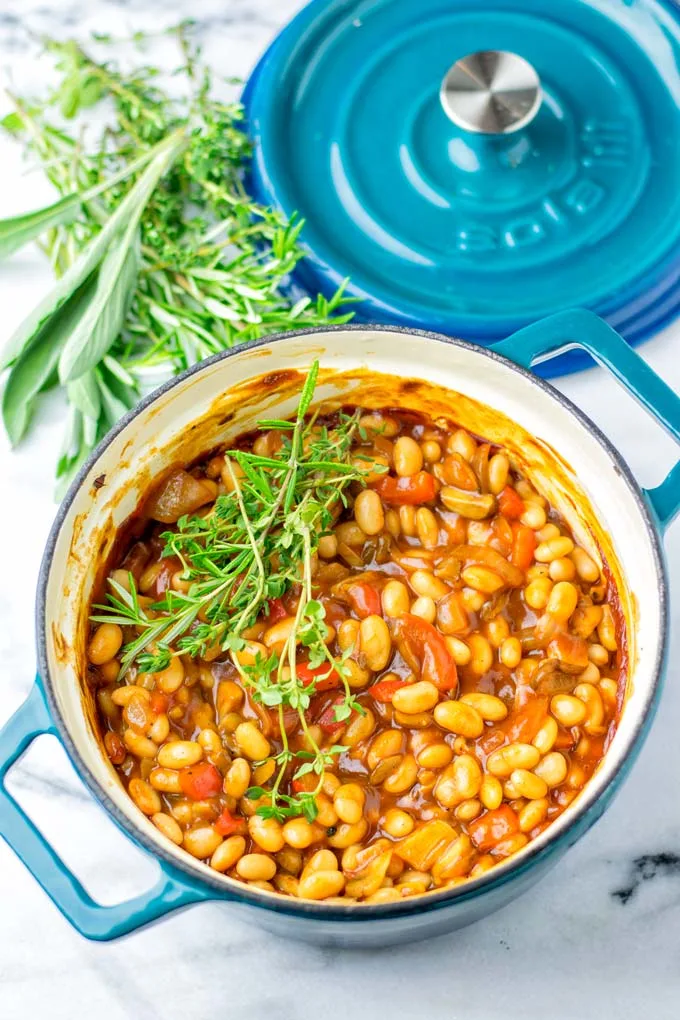 Simple ingredients are all you need for these Baked Beans.