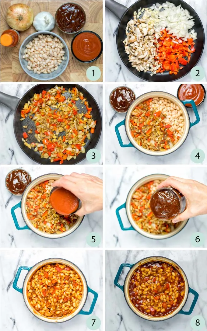 Step by step pictures of how to prepare this recipe.