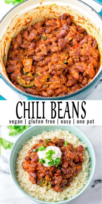 Chili Beans Recipe [one pot, vegan] - Contentedness Cooking