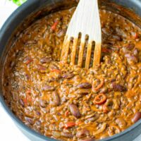 Madras Lentils as they come out of the pot.