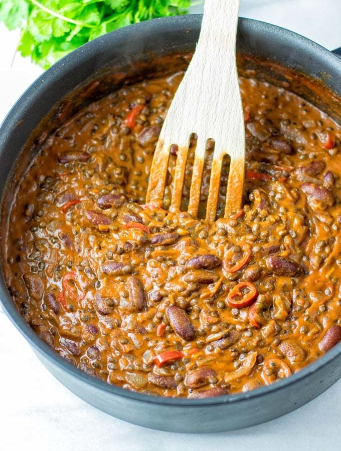 Madras Lentils as they come out of the pot.