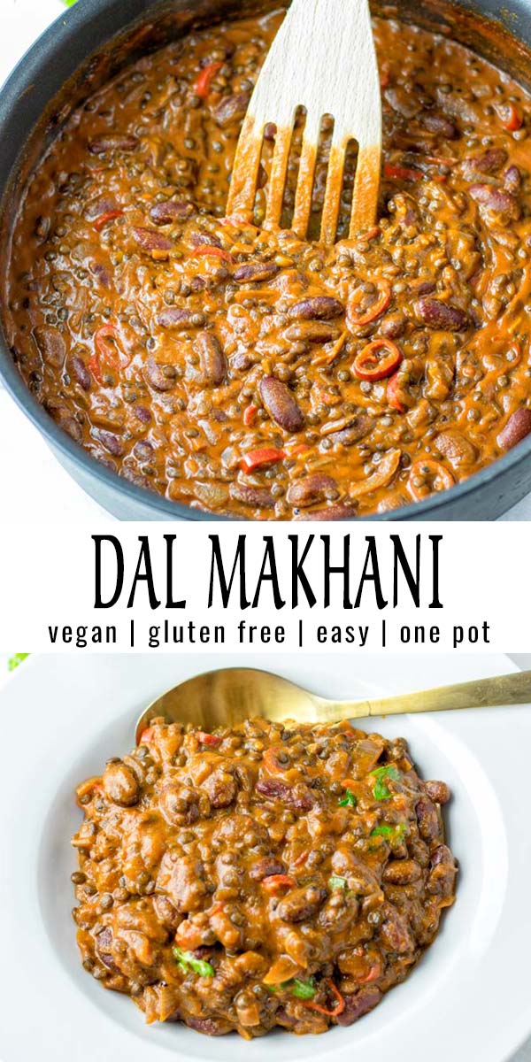 This Dal Makhani is a simple one pot meal and made with a spice mix which makes this dish so delicious. It is ready in 30 minutes and will be a favorite in no time that the whole family will love. #vegan #dairyfree #vegetarian #glutenfree #onepotmeals #dinner #lunch #mealprep #comfortfood #contentednesscooking #dalmakhani #madraslentils