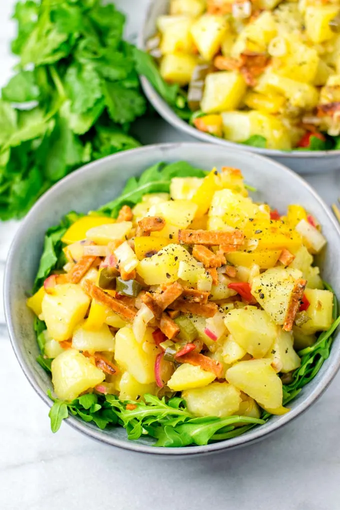 Enjoy this salad on top of a bed of arugula.