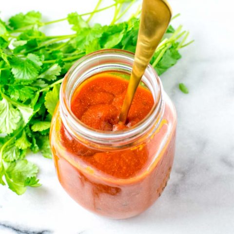 Enchilada Sauce in a jar.