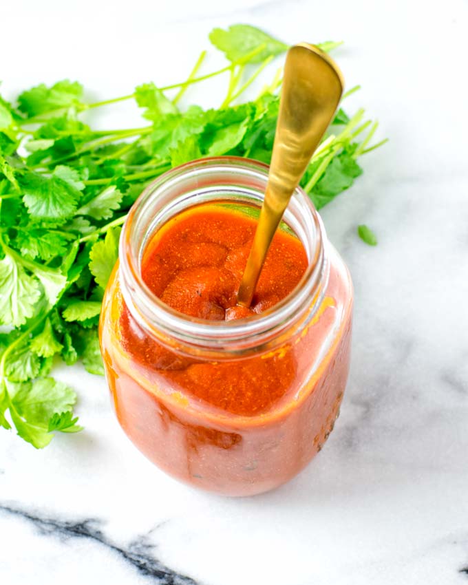 Enchilada Sauce in a jar.