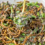 This vegan Green Bean Casserole is perfect comfort food for Thanksgiving and Christmas.