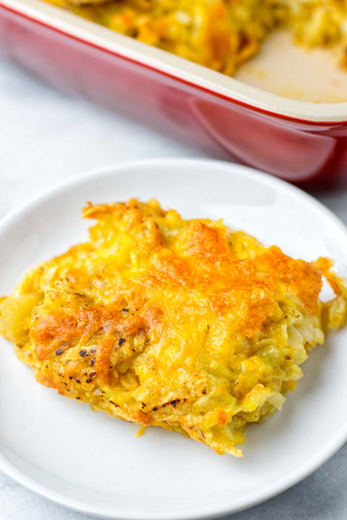 Enjoy the Hashbrown Casserole as main dish or side dish.