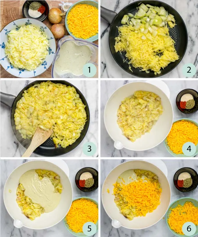 Step-by-step guide how to make this Hashbrown Casserole.