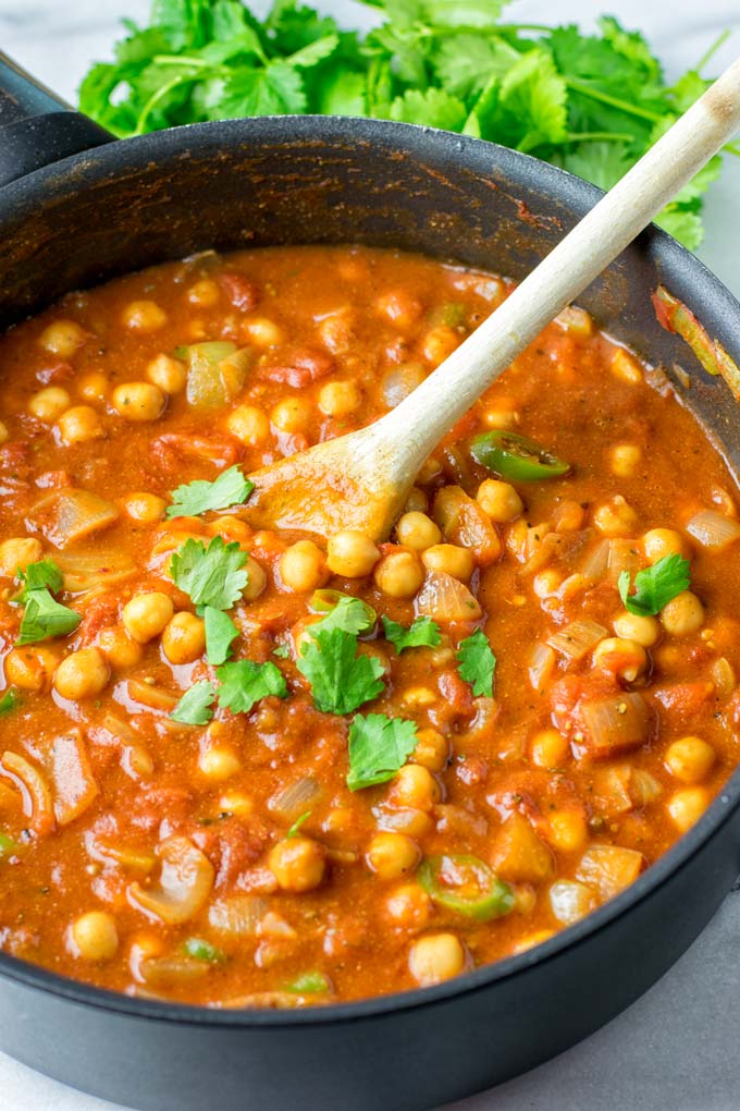 Cilantro is a perfect addition to the vegan Indian meal.