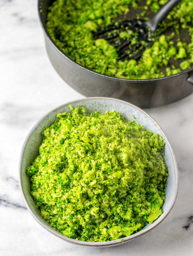 Serve the Broccoli Rice in a bowl.