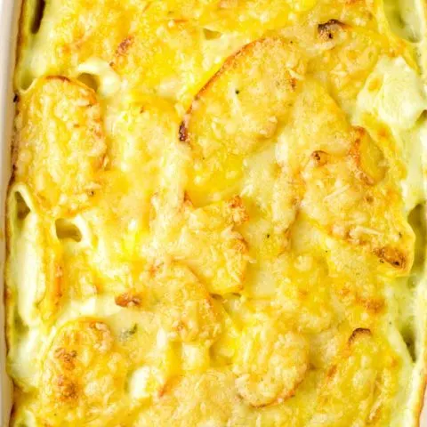 No precooking of potatoes needed in these Dauphinoise Potatoes.