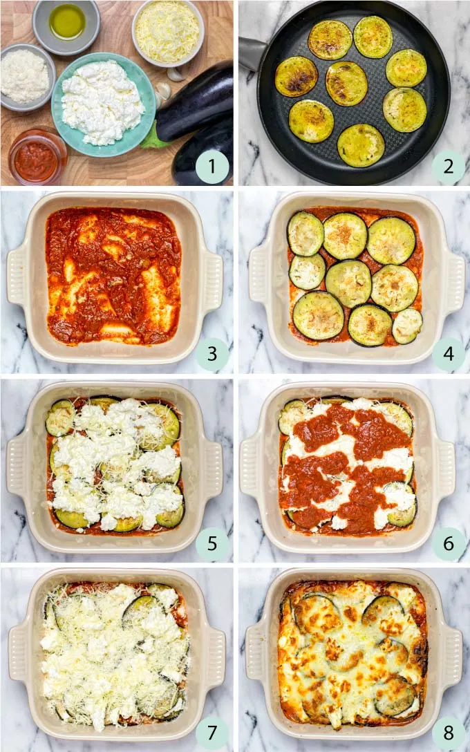 Step by step guide how to make an Eggplant Lasagna