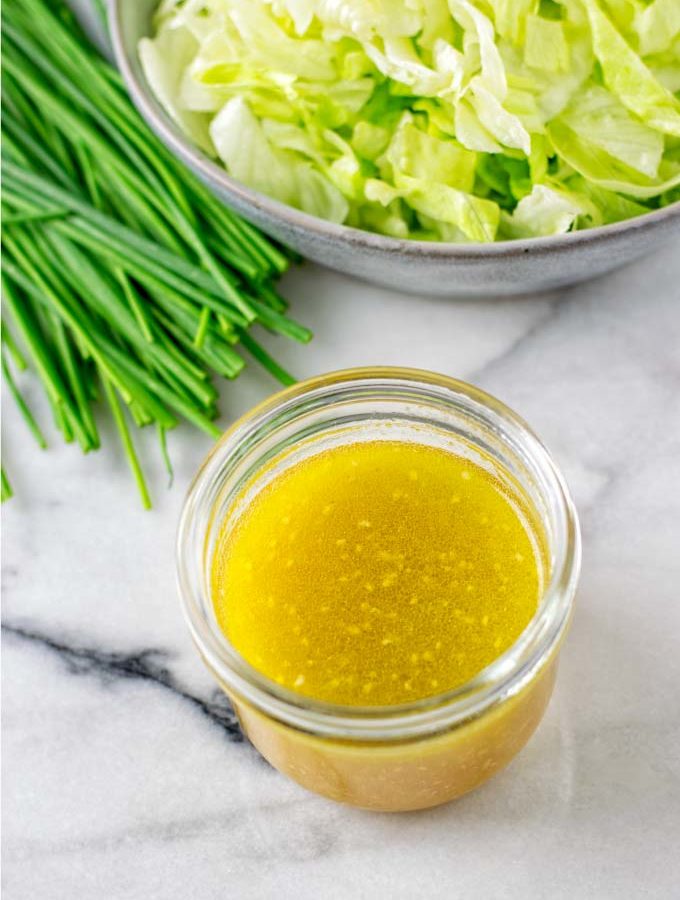 Homemade salad dressing, cheap and budget friendly.