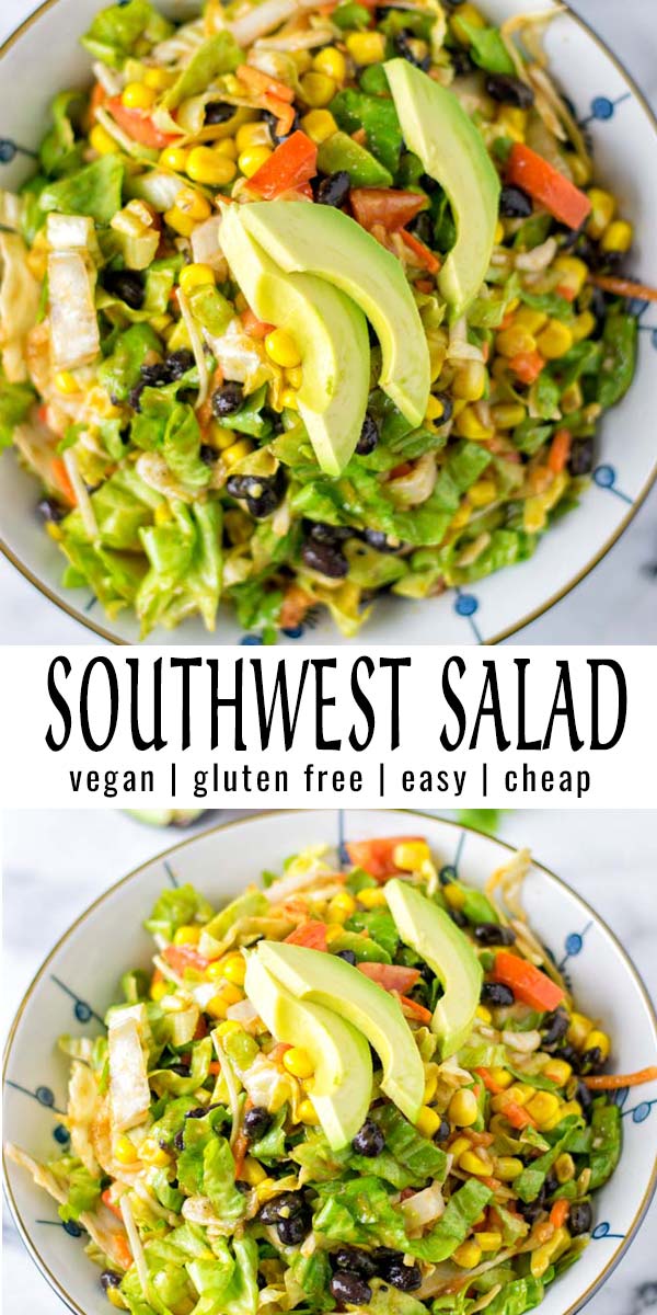 Southwest Salad [vegan] - Contentedness Cooking