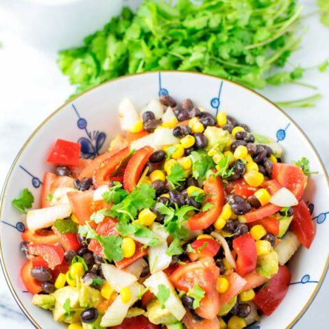 Enjoy a big bowl of my Black Bean and Corn Salad.