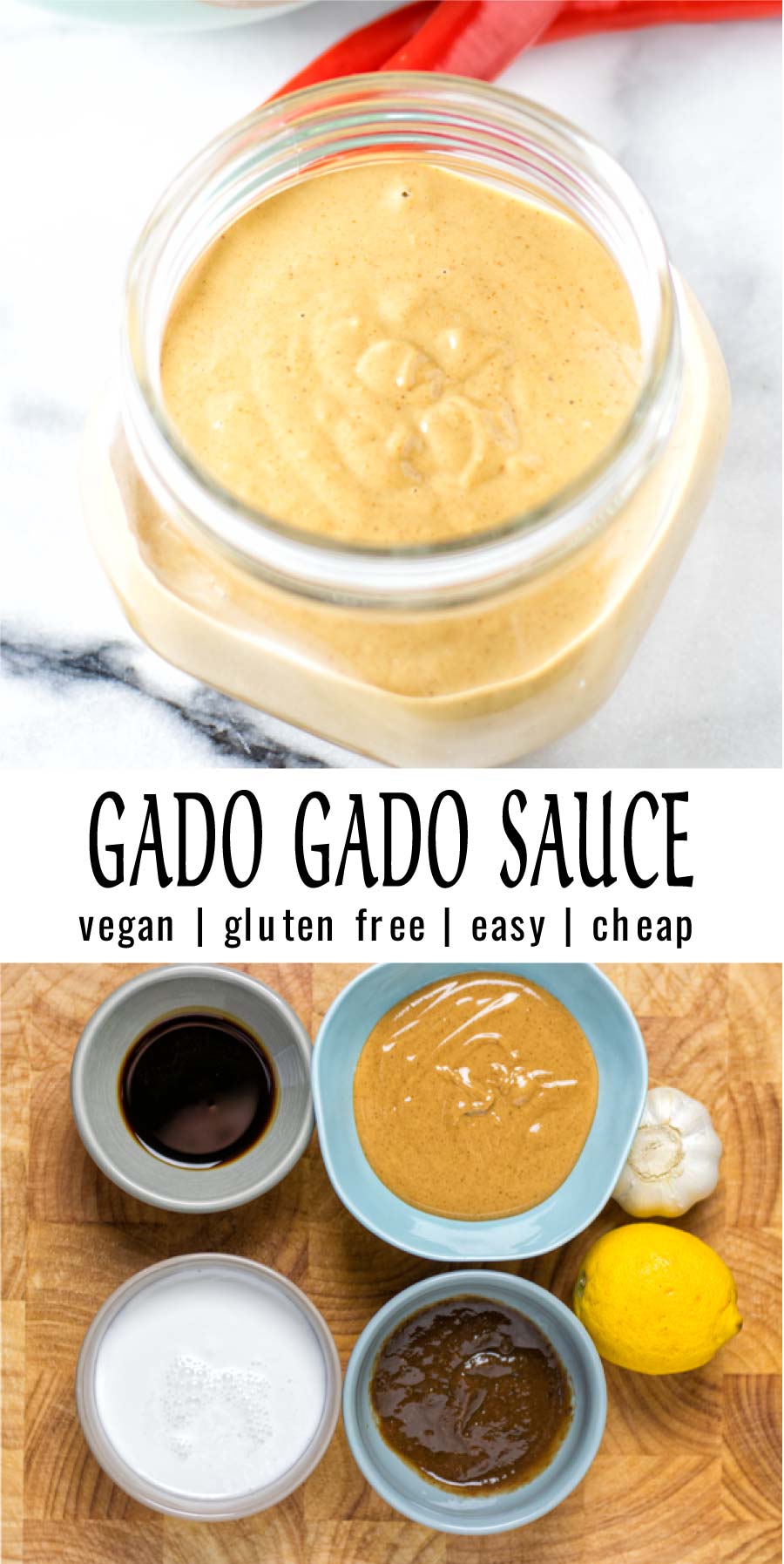 This Gado Gado Sauce is made with simple ingredients and so satisfying. Not only a keeper for any gado gado so versatile and naturally vegan. #vegan #dairyfree #glutenfree #vegetarian #contentednesscooking #dinner #lunch #mealprep #gadogadosauce