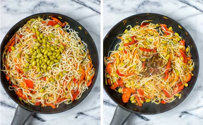 Add flavor to these Pan Fried Noodles with my own Pad Thai Sauce.