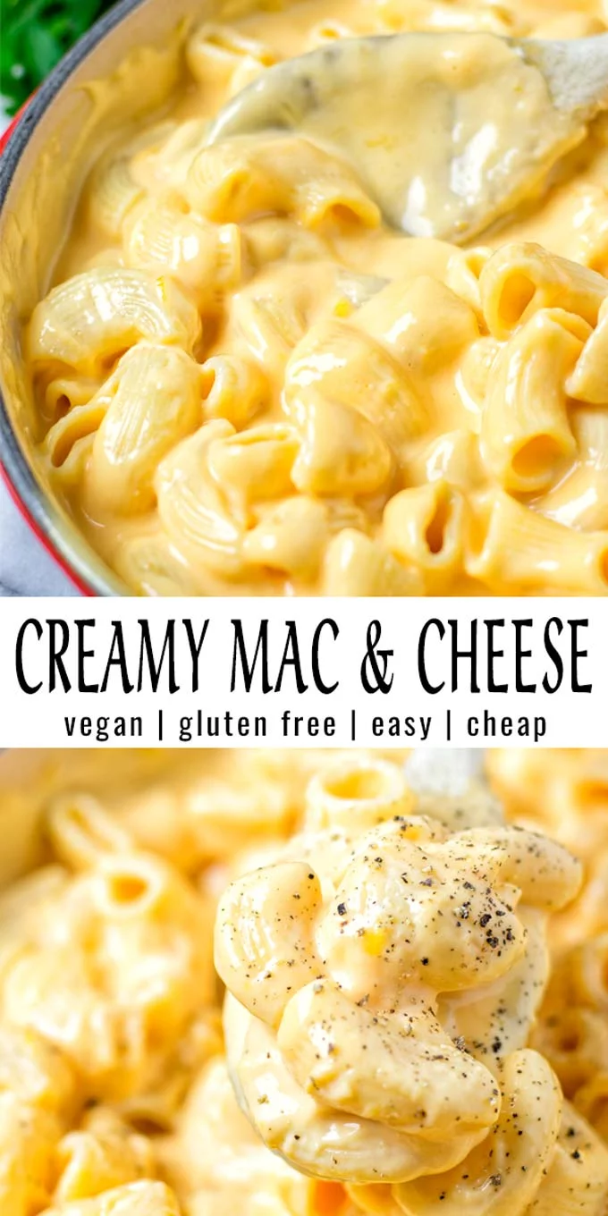 Easy and ready in 15 minutes: this Creamy Mac and Cheese is incredibly satisfying, delicious and so easy to make. Everyone will eat this, even the pickiest eaters. It tastes better than the real deal and no one would ever taste it is vegan. #vegan #dairyfree #glutenfree #vegetarian #comfortfood #contentednesscooking #dinner #lunch #mealprep #creamymacandcheese #veganmacandcheese