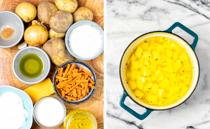 View on the ingredients needed to make this Loaded Potato Soup.