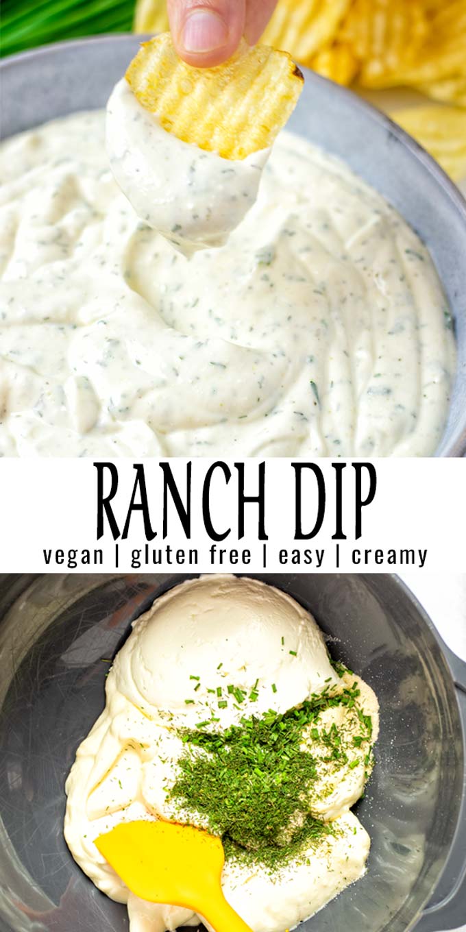 Easy and ready in under 5 minutes: this Ranch Dip is made with simple ingredients and will always be a star on your table for dinner, lunch, meal prep. Once you've tried it you know it is a keeper and no one would ever tell it is vegan. #vegan #dairyfree #glutenfree #vegetarian #dinner #lunch #mealprep #contentednesscooking #ranchdip